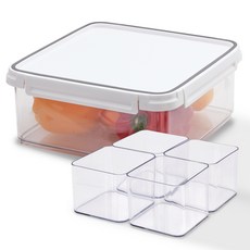 Changsin Living 昌信生活 Skylark 1層水果便當盒, 1個, 灰色