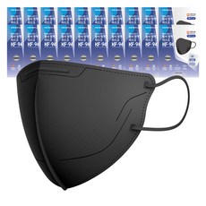 에버뉴크린 황사방역 마스크 대형플러스 KF94, 5개입, 20개, 블랙