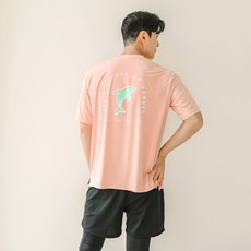 TUBE TREE 男性寬鬆版短袖防磨衣上衣 + 海灘褲套裝 AE8206PL