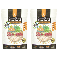 DOG CAT STAR 汪喵星球 犬用 凍乾主食餐，95%高肉含量+5%植物與營養品, 草飼牛肉, 80g, 2包