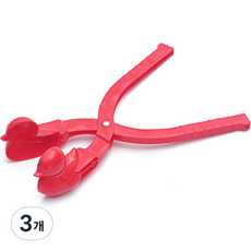 오리 스노우볼 메이커 완구, 레드, 30g, 3개