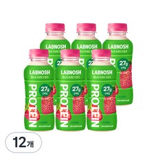 Labnosh 草莓蛋白飲料, 350ml, 12個