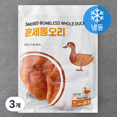 랜시 훈제 통오리 (냉동), 800g, 3개