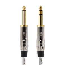 HDtop 線材 5.5 單聲道 TO 5.5 3極 立體聲 0.5m, 金屬白, 1個, HT-TP3291