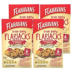 FLAHAVAN'S 蔓越莓橘子燕麥餅 6包入, 240g, 4盒