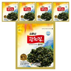 광천김 소문난 돌자반, 500g, 5개