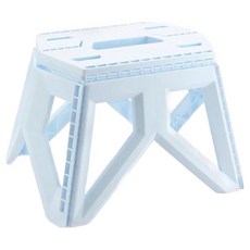 攜帶型防滑摺疊凳 寶貝藍 PP材質 重量700克(g), 35 x 20 x 23.5cm