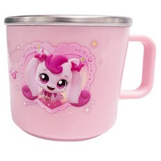 LE BARN Shooting Star Catch! Teenieping防滑不鏽鋼杯, Hearts, 1個, 220ml