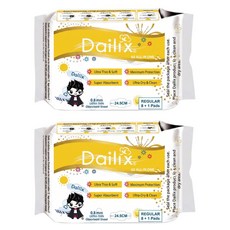 Dailix 吸血鬼超瞬吸 抑菌淨味乾爽衛生棉 護翼型, 日用型(24.5cm), 9片, 2包