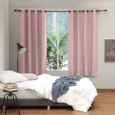 더자리 아일렛 네추럴 린넨필 암막커튼