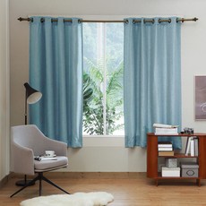 더자리 아일렛 네추럴 린넨필 암막커튼