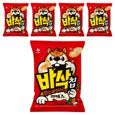 CJ 高蛋白脆片 香辣口味, 5包, 45g