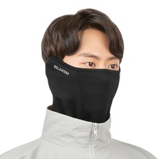 Relaxism 保暖面罩, 黑色, 1個