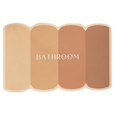 珪藻土浴室吸水軟墊, 橙光暖紅, 1個