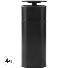 제이라이프 펌핑펌핑 다용도 물비누 화장품 원터치 디스펜서, 블랙, 4개