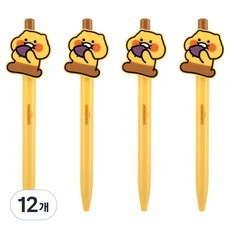 카카오프렌즈 춘식이 볼펜 1.0mm, 고구마, 12개