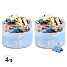 DOnG-A Pms 文件夾 雙夾 混色 19mm, 4個, 40入, 小