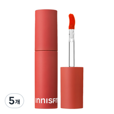 이니스프리 New 에어리매트 틴트, 4호 애플 레드, 5개