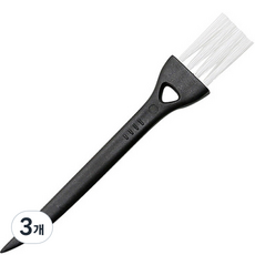 圓拳 刮鬍刀縫隙灰塵迷你清潔刷 黑白色, 1入, 3個