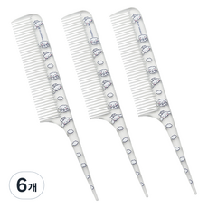 뷰티홈 산리오캐릭터즈 미니 꼬리빗, 6개, 시나모롤 투명