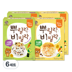 Miznco 孩童拌飯香鬆 2入組, 蔬菜口味+咖哩口味, 6組