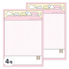 DONNAANDFRIENDS 日常便條紙 A5, 4個, Tomi和Mamongi的家, 100入