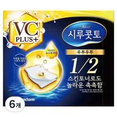시루콧토 우루우루 비타민 플러스 화장솜, 40개입, 6개
