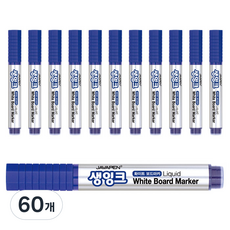 JAVAPEN 液態墨水白板筆, 60個, 藍色