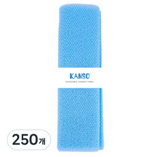 KANSO 加厚一次性沐浴巾, 250個, 藍色, 1入