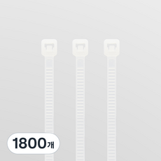 Soltop 電線整理束線帶, 1800個, 白色