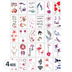 月集 紋身貼紙 30款套組, S, 4套