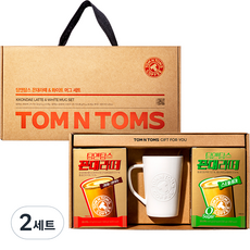 Tom N Toms Kkondae 拿鐵和白色馬克杯套組, Kkondae 拿鐵 Stevia 30p + Kondae 拿鐵 30p + White Grande Mug, 2組