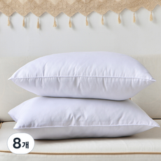 LE REVE 可調節高度雲朵拉鍊式枕芯, 白色, 8個