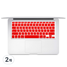 2024年 MacBook Pro 14 M4 彩色鍵盤膜 A3401, 紅色, 2個