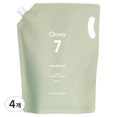 Bamboo Bebe 嬰幼兒專用 Orotsee Seven 水果花香洗衣精 補充包, 4個, 1L