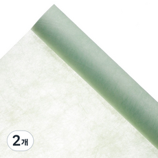 길그리 꽃다발 부직포 롤 포장지 9m, 04 그린, 2개