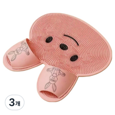 리온하임 풋브러쉬 발세척매트 핑크, 1개입, 3개, 450g