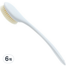 Woni's 圓形身體刷, 白色, 6個, 1入