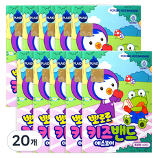 플레이드 아동용 영케미칼 뽀로로 키즈밴드 에스브이 혼합형, 16매, 20개