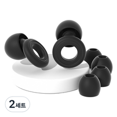 Monglico 噪音阻隔 助眠 矽膠 防音耳塞 2入組 黑色, 2套