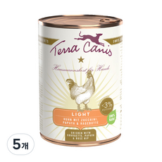 테라카니스 강아지 라이트 습식사료, 닭+호박, 400g, 5개