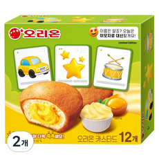 오리온 카스타드 이모지 에디션 12p, 276g, 2개