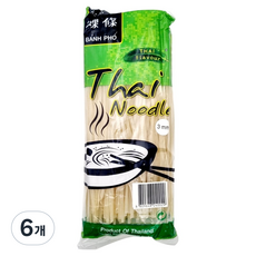THAIFLAVOUR 타이 아시아 쌀국수 3mm, 6개, 400g