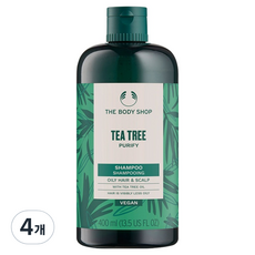 더바디샵 티트리 퓨리파잉 샴푸, 400ml, 4개