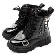 Lulushu 女童用愛心光芒軍靴 RA116