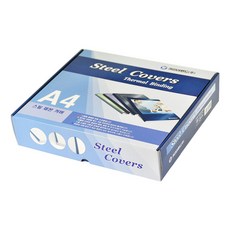 CopierLand 護樂美 鋼製熱感應裝訂封面 100入, 藍色, 3mm, 1個
