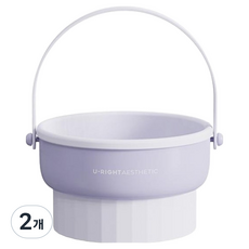 矽膠化妝刷具清潔乾燥收納工具, 2個, 紫色