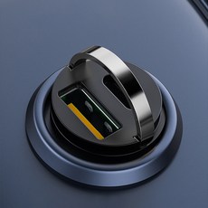 808 車用Type-C超高速PPS雙孔嵌入式充電器, 黑色, 單一商品