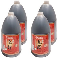 萬家香 特級烏醋 絕不添加化學原料、焦糖色素, 3750ml, 4瓶