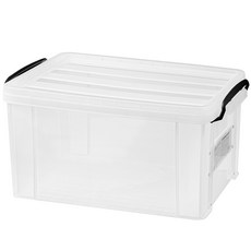 코멧 국내생산 다용도 모던 수납박스, 투명, 1개